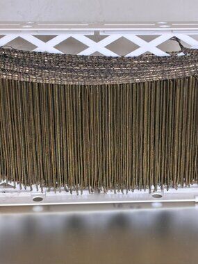1800s French Metallic Fringe Trim 5" by 1 yard Very Rare width